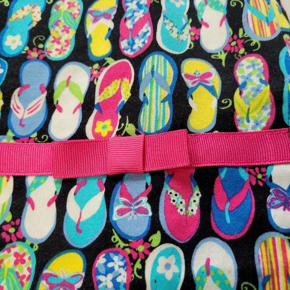 Bamboo Traders Size 6 Skort Skirt Novelty Barbiecore Pink Ribbon Trim Stretchy - Picture 10 of 10